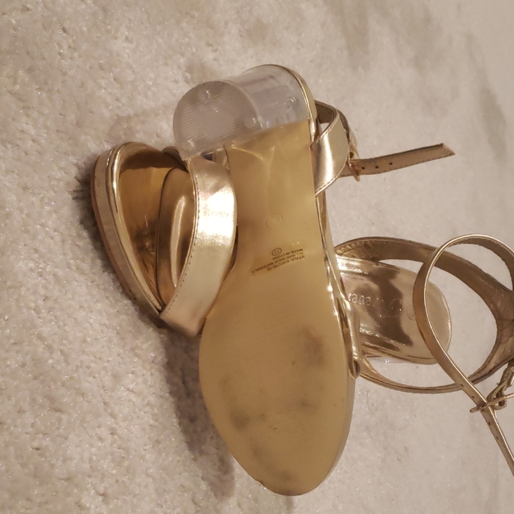 Gold Clear Heels - Picture 3 of 3
